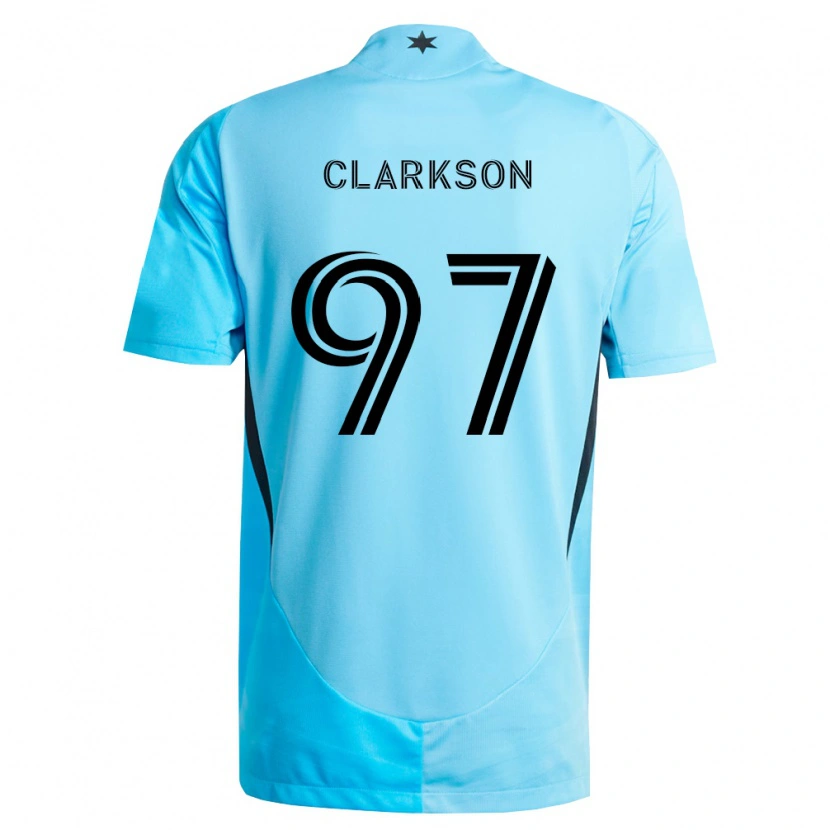 DanxenメンズJack Clarkson#97薄青黒アウェイシャツ2026/27ジャージーユニフォーム