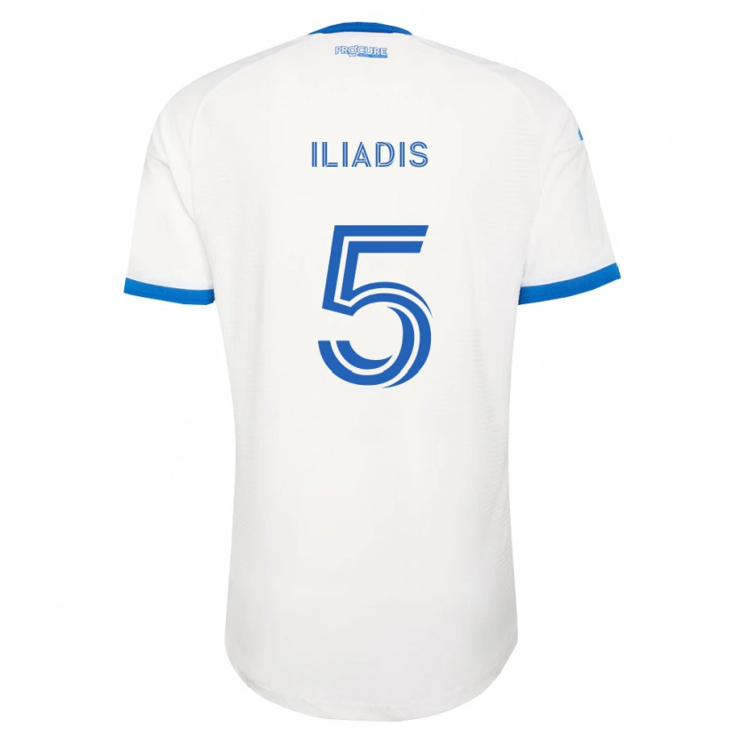 DanxenメンズIlias Iliadis#5空色白アウェイシャツ2026/27ジャージーユニフォーム