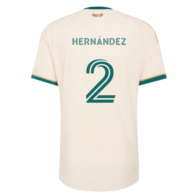 Danxenメンズロナルド・エルナンデス#2シャンパン緑アウェイシャツ2026/27ジャージーユニフォーム