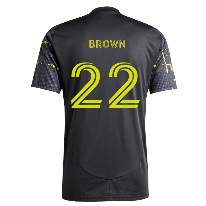 DanxenメンズTristan Brown#22蛍光黄黒アウェイシャツ2026/27ジャージーユニフォーム