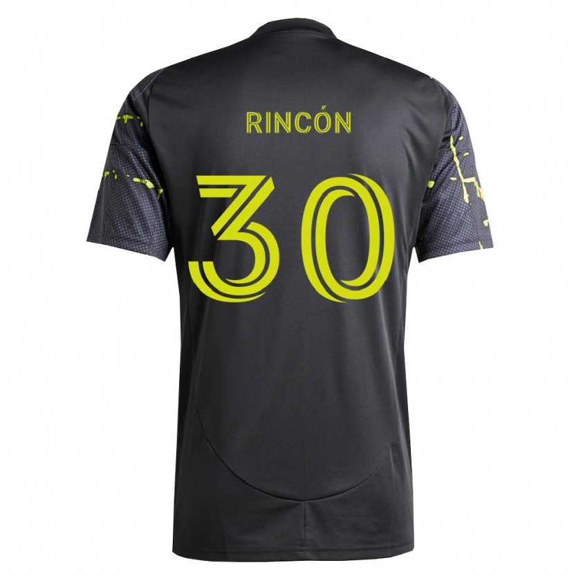 DanxenメンズNicolás Rincón#30蛍光黄黒アウェイシャツ2026/27ジャージーユニフォーム