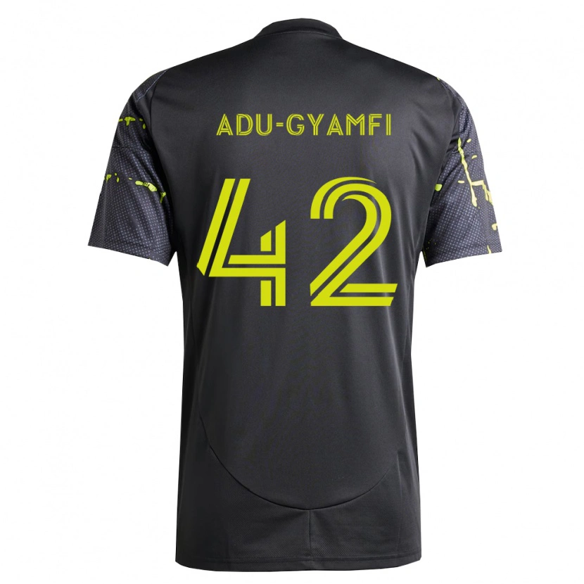 DanxenメンズBrent Adu-Gyamfi#42蛍光黄黒アウェイシャツ2026/27ジャージーユニフォーム