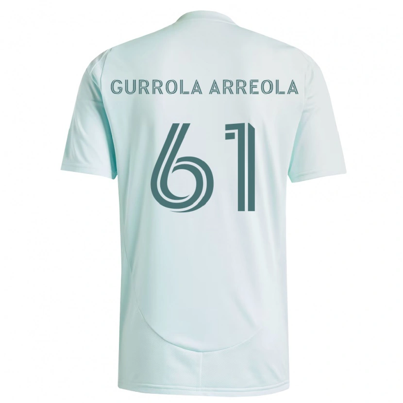 DanxenメンズDiego Gurrola Arreola#61白薄緑アウェイシャツ2026/27ジャージーユニフォーム