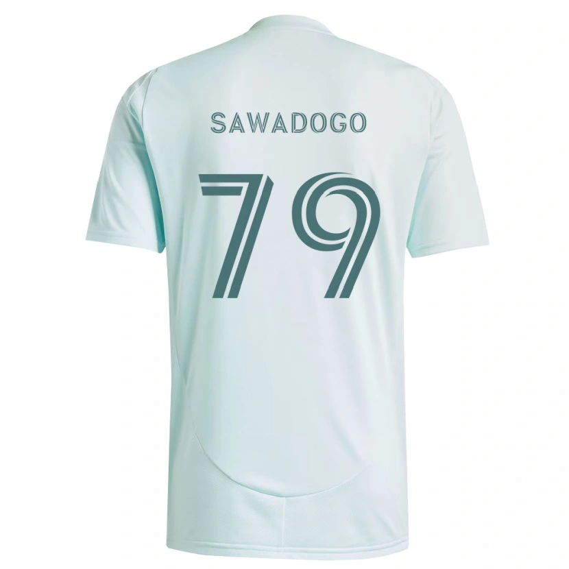 DanxenメンズKamal Sawadogo#79白薄緑アウェイシャツ2026/27ジャージーユニフォーム