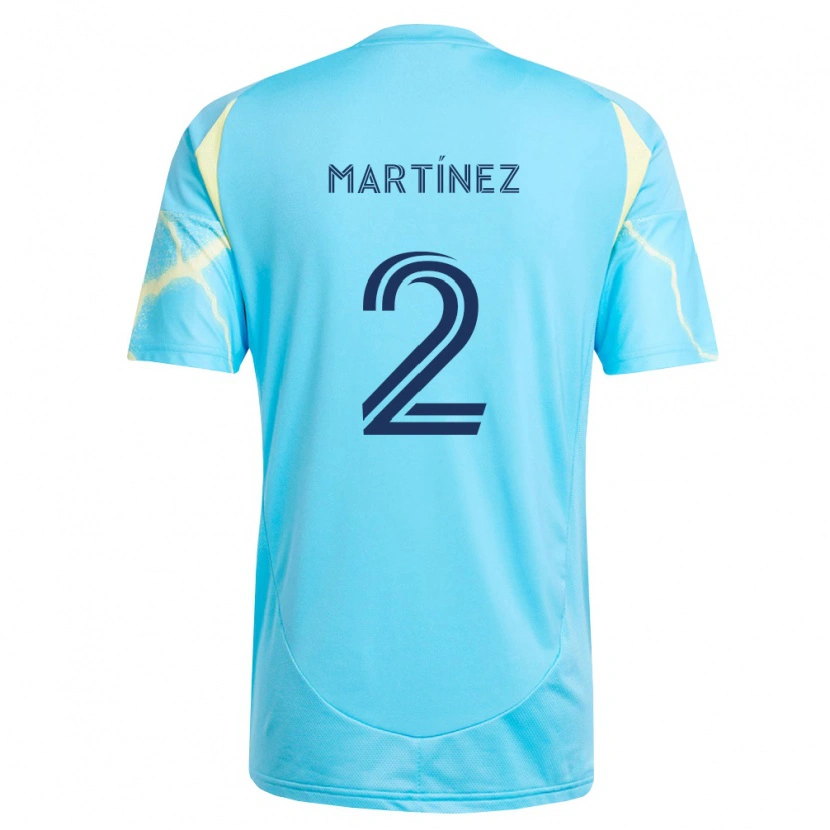 DanxenメンズGeiner Martínez#2薄青黒薄黄アウェイシャツ2026/27ジャージーユニフォーム