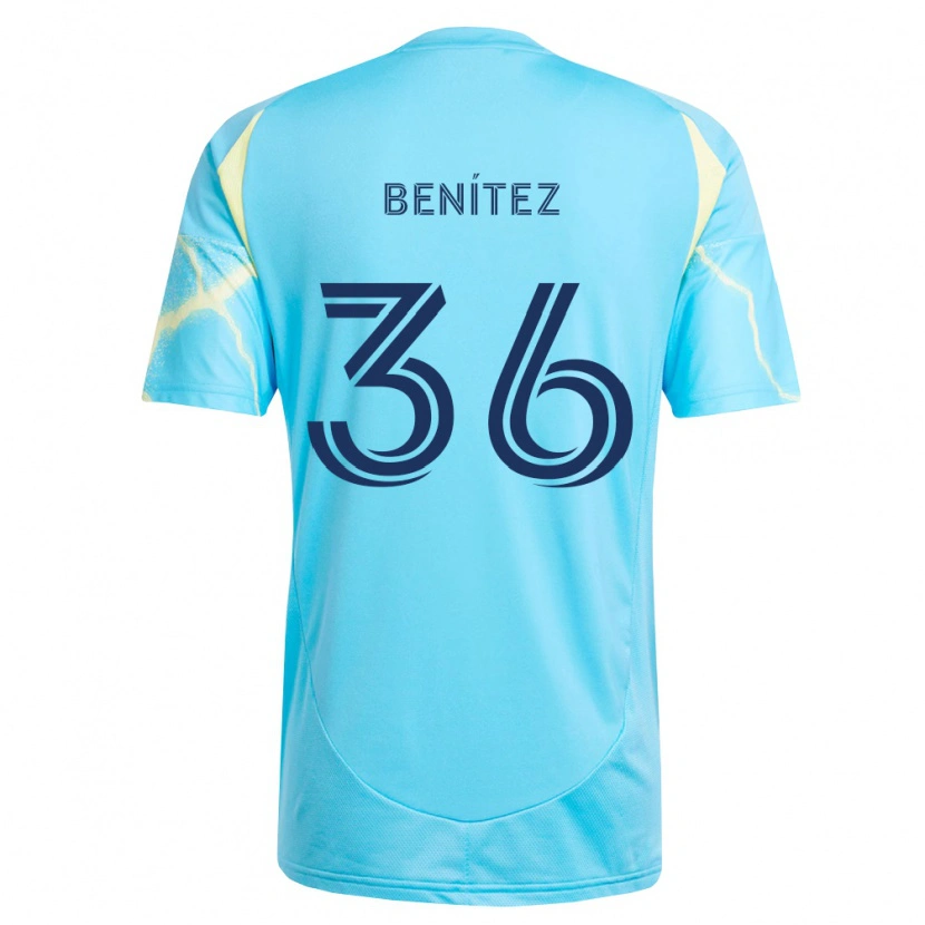 DanxenメンズÓscar Benítez#36薄青黒薄黄アウェイシャツ2026/27ジャージーユニフォーム