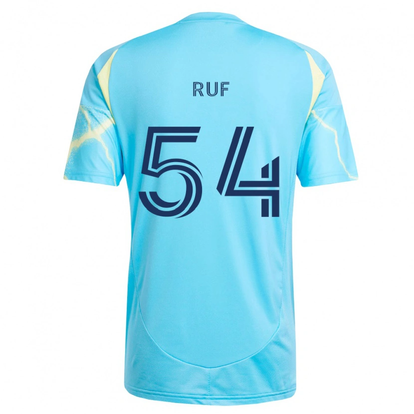 DanxenメンズJohn Ruf#54薄青黒薄黄アウェイシャツ2026/27ジャージーユニフォーム