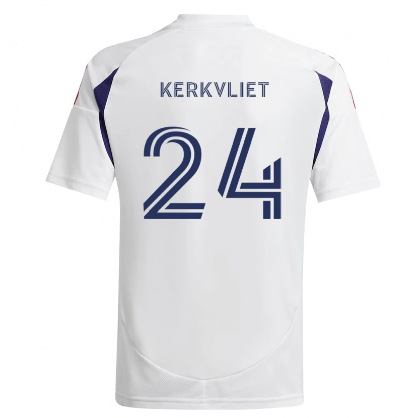 DanxenメンズMax Kerkvliet#24ロイヤルブルー赤茶アウェイシャツ2026/27ジャージーユニフォーム