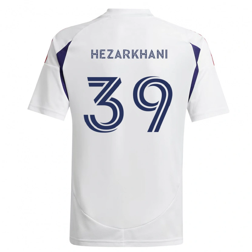 Danxenメンズエイデン・ヘザルハニ#39ロイヤルブルー赤茶アウェイシャツ2026/27ジャージーユニフォーム