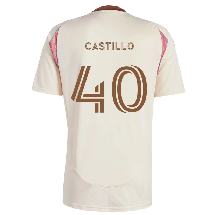 DanxenメンズKamil Castillo#40オフホワイトピンクアウェイシャツ2026/27ジャージーユニフォーム