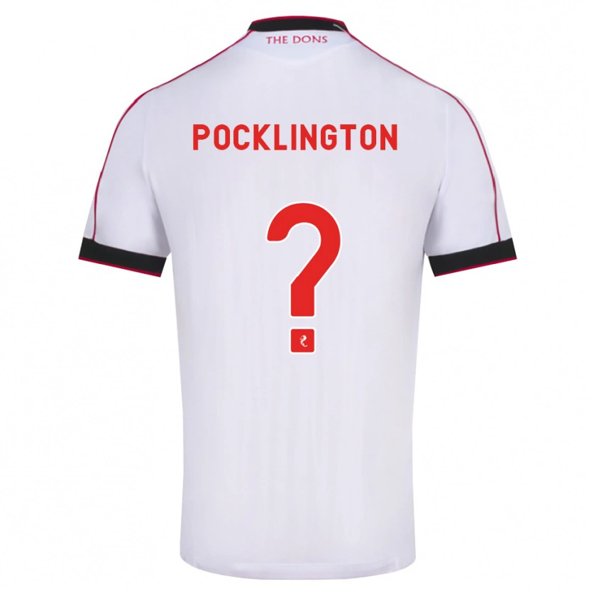 DanxenメンズMax Pocklington#0黒赤白アウェイシャツ2026/27ジャージーユニフォーム