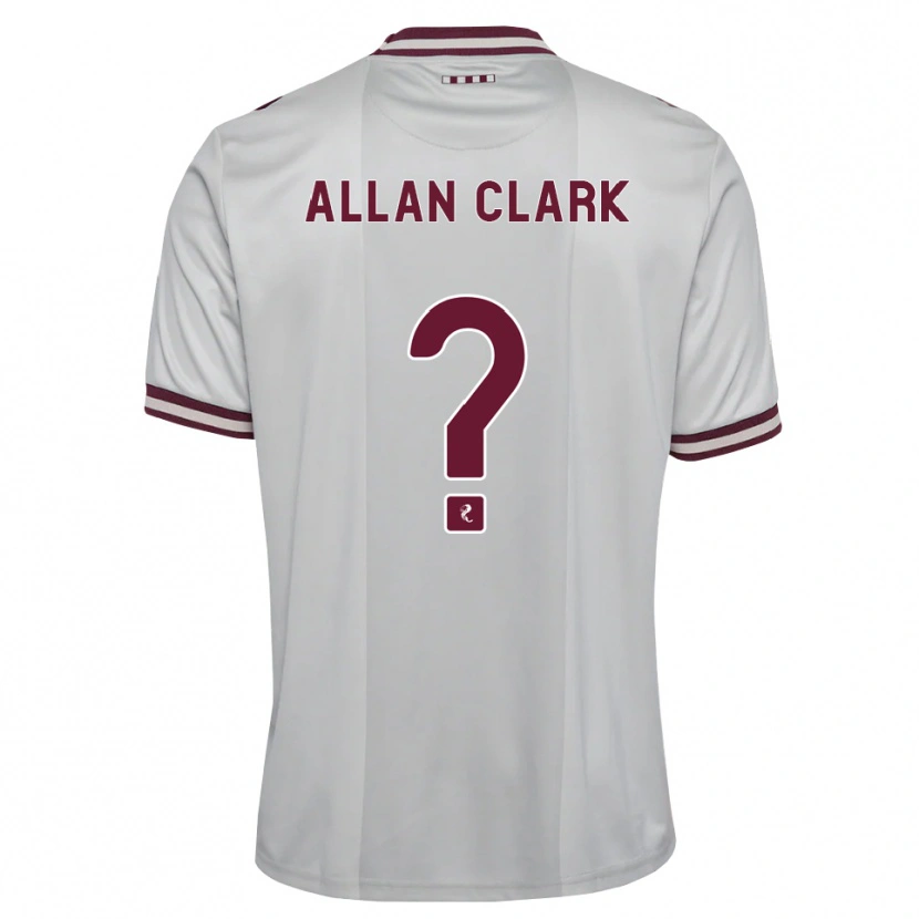 DanxenメンズAllan Clark#0白バーガンディアウェイシャツ2026/27ジャージーユニフォーム