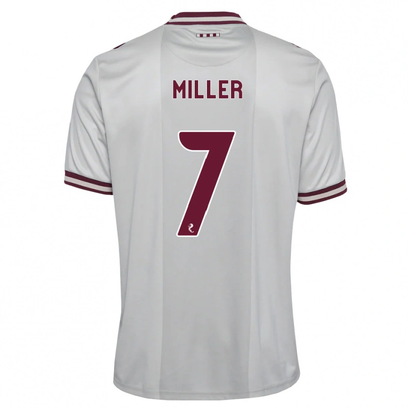 DanxenメンズCalvin Miller#7白バーガンディアウェイシャツ2026/27ジャージーユニフォーム