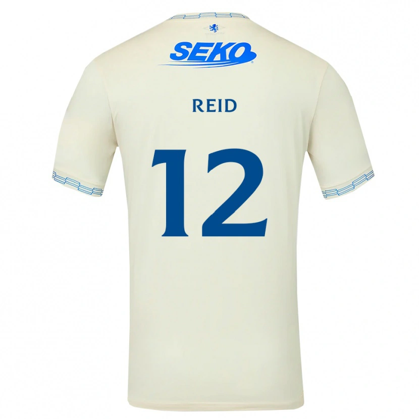 DanxenメンズJames Reid#12ディープスカイブルー白アウェイシャツ2026/27ジャージーユニフォーム