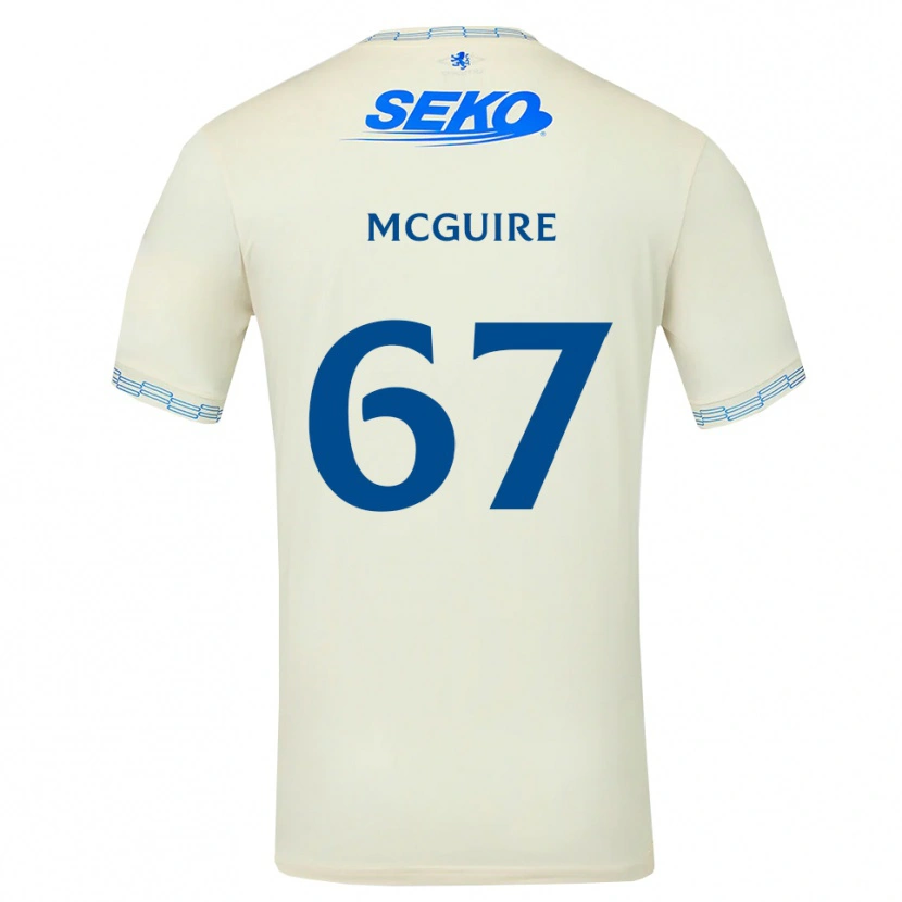 DanxenメンズRydnn Mcguire#67ディープスカイブルー白アウェイシャツ2026/27ジャージーユニフォーム