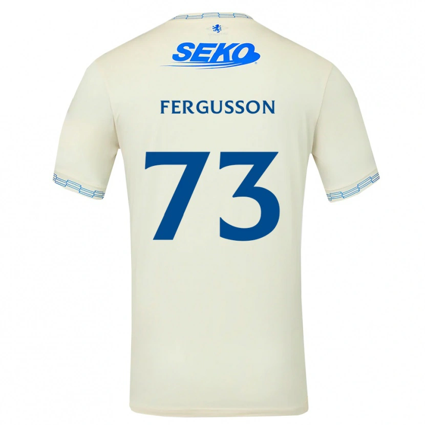DanxenメンズCoben Fergusson#73ディープスカイブルー白アウェイシャツ2026/27ジャージーユニフォーム
