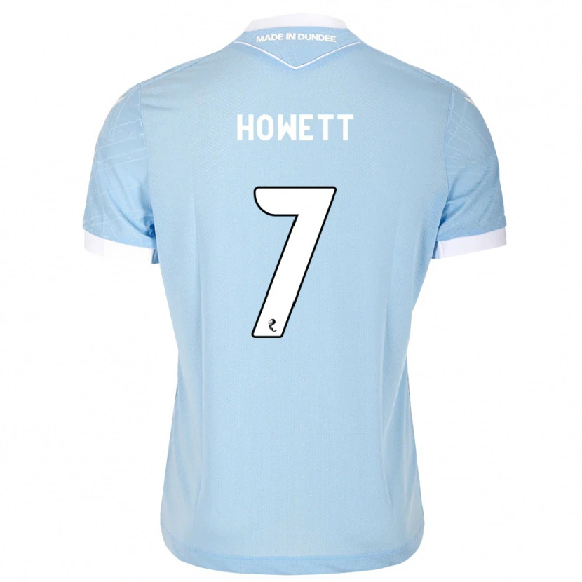DanxenメンズLeo Howett#7ライトスカイブルー白アウェイシャツ2026/27ジャージーユニフォーム