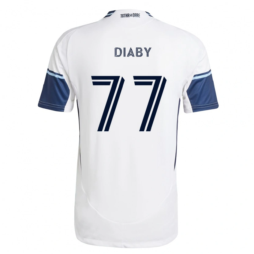 DanxenメンズYadaly Diaby#77白ロイヤルブルーホームシャツ2026/27ジャージーユニフォーム