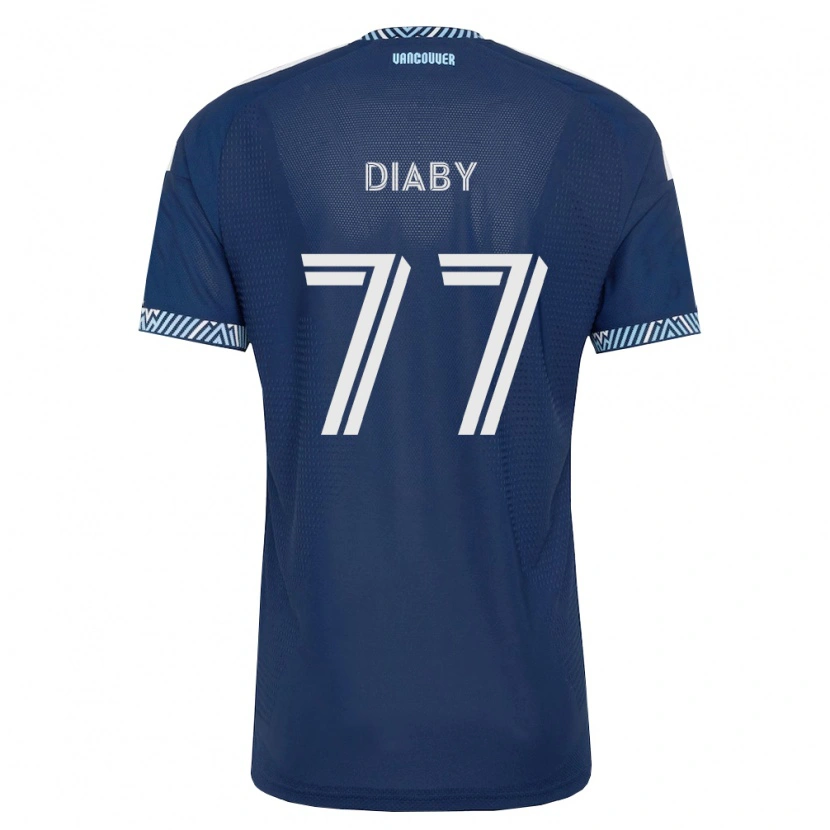 DanxenメンズYadaly Diaby#77濃青白アウェイシャツ2026/27ジャージーユニフォーム