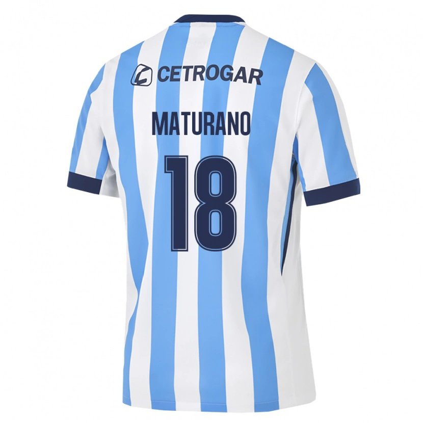 DanxenレディースAgustina Maturano#18薄青白黒ホームシャツ2026/27ジャージーユニフォーム