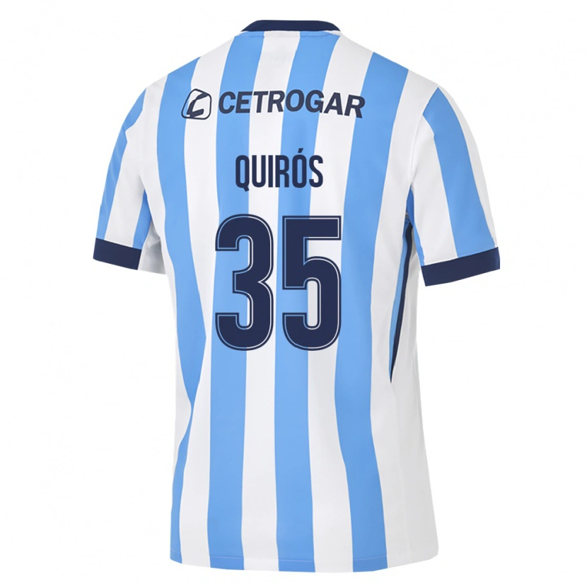 DanxenレディースSantiago Quirós#35薄青白黒ホームシャツ2026/27ジャージーユニフォーム