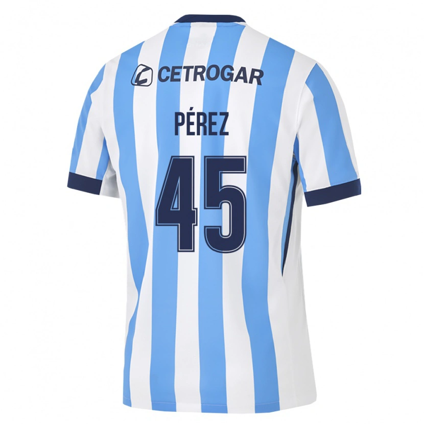 DanxenレディースEzequiel Pérez#45薄青白黒ホームシャツ2026/27ジャージーユニフォーム