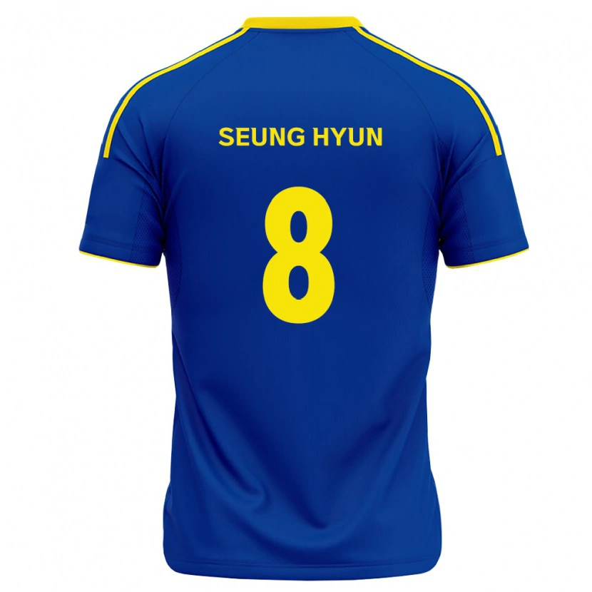 DanxenレディースSeung-Hyun Kim#8ロイヤルブルー黄ホームシャツ2026/27ジャージーユニフォーム