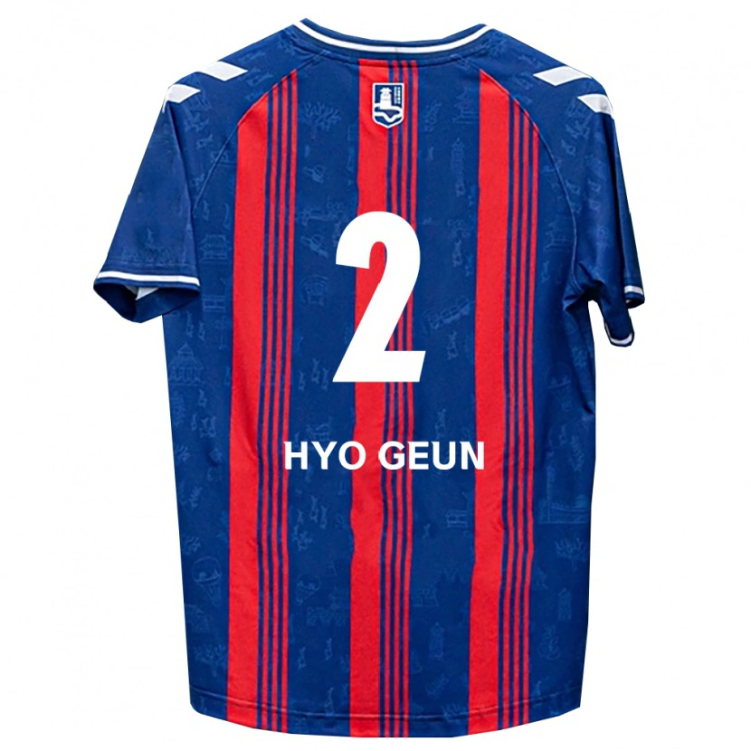 DanxenレディースHyo-Geun Park#2青赤白ホームシャツ2026/27ジャージーユニフォーム