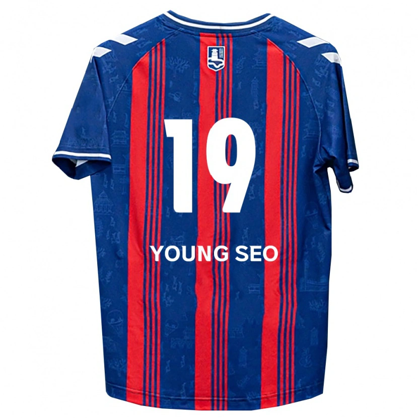 DanxenレディースLee Young-Seo#19青赤白ホームシャツ2026/27ジャージーユニフォーム