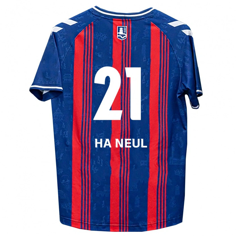 DanxenレディースJeon Ha-Neul#21青赤白ホームシャツ2026/27ジャージーユニフォーム
