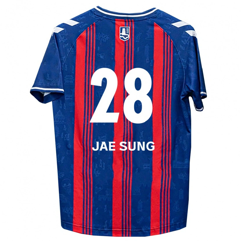 DanxenレディースJae-Sung Kim#28青赤白ホームシャツ2026/27ジャージーユニフォーム