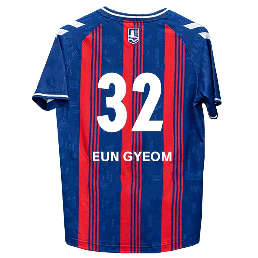 DanxenレディースEun-Gyeom Kim#32青赤白ホームシャツ2026/27ジャージーユニフォーム