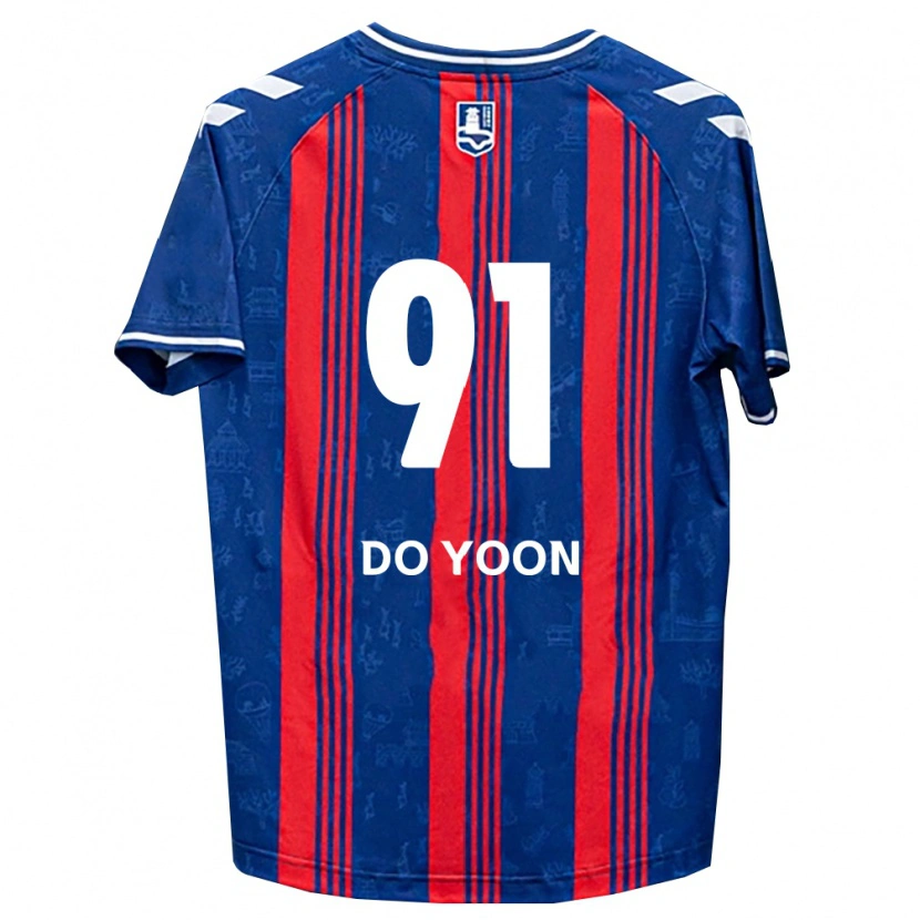 DanxenレディースDo-Yoon Kim#91青赤白ホームシャツ2026/27ジャージーユニフォーム