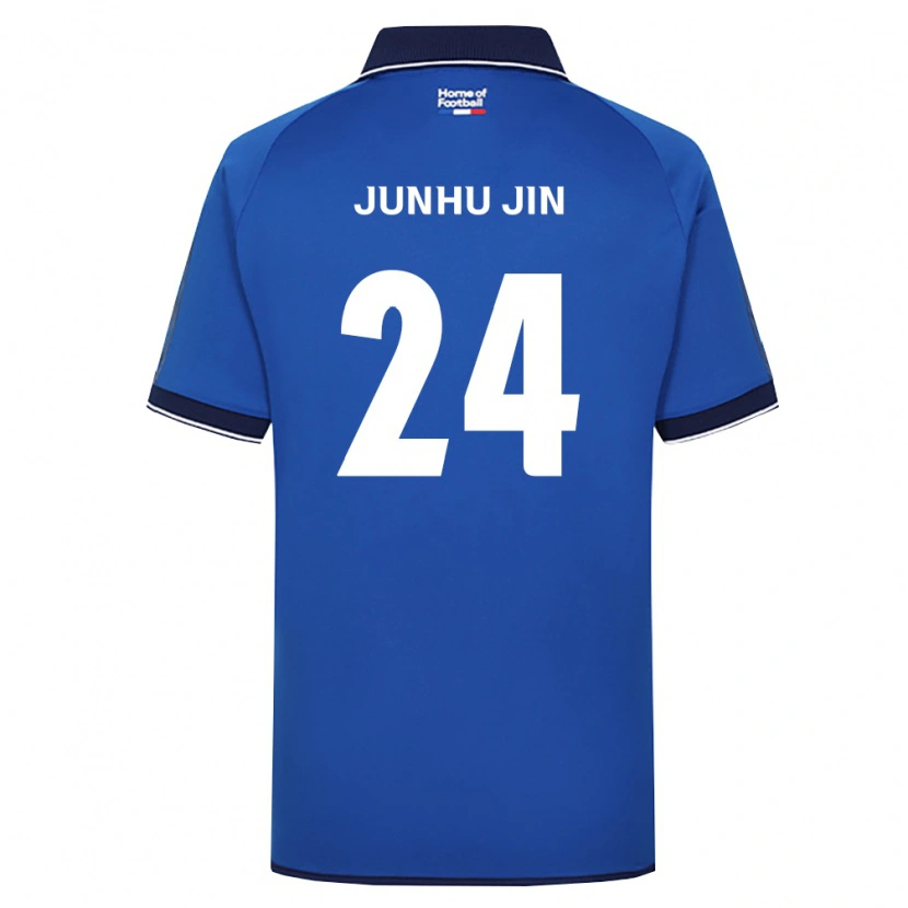 DanxenレディースJunhu Jin#24ロイヤルブルー白赤ホームシャツ2026/27ジャージーユニフォーム