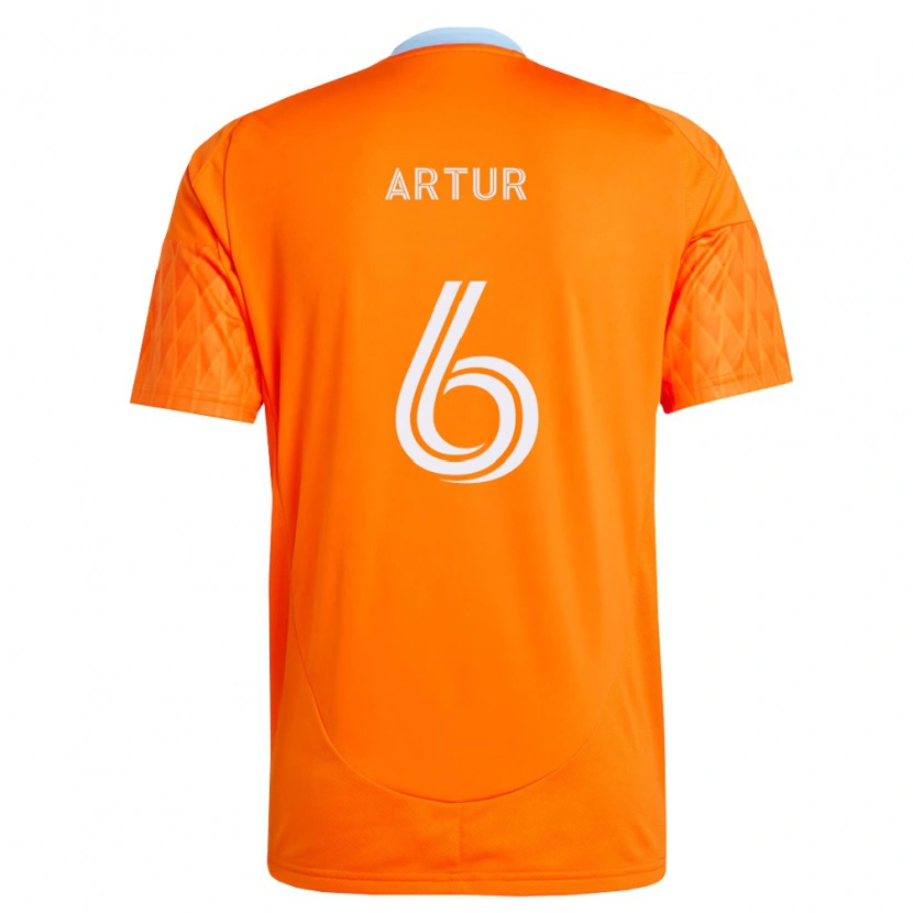 DanxenレディースArtur#6オレンジ白ホームシャツ2026/27ジャージーユニフォーム