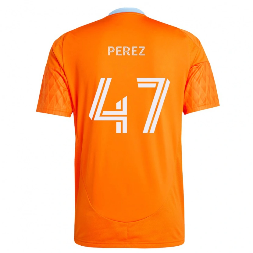 DanxenレディースJaizhiño Perez#47オレンジ白ホームシャツ2026/27ジャージーユニフォーム