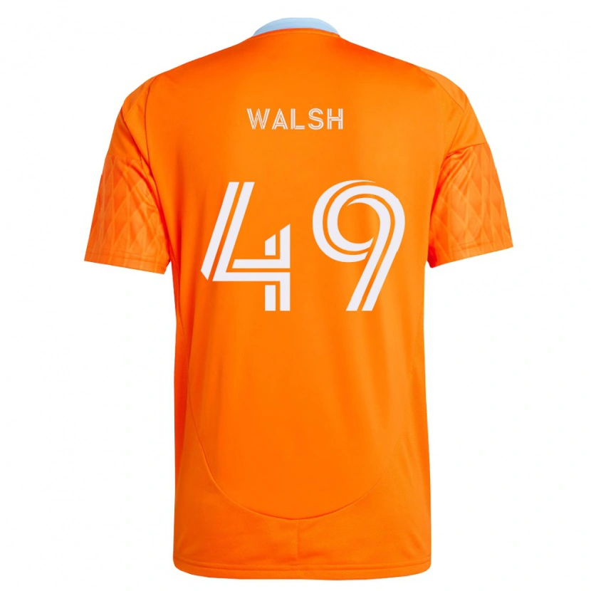 DanxenレディースKian Walsh#49オレンジ白ホームシャツ2026/27ジャージーユニフォーム