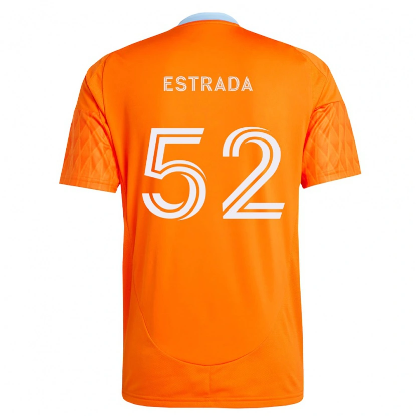 DanxenレディースJorge Estrada#52オレンジ白ホームシャツ2026/27ジャージーユニフォーム