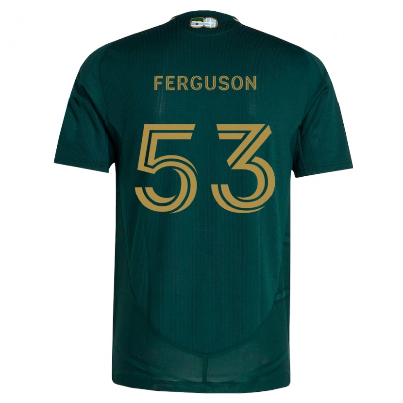 DanxenレディースConnor Ferguson#53濃緑茶ホームシャツ2026/27ジャージーユニフォーム