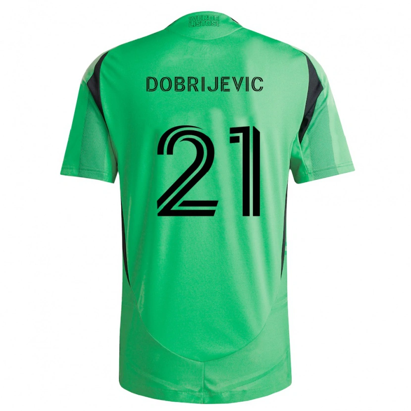 DanxenレディースStefan Dobrijevic#21エメラルド黒ホームシャツ2026/27ジャージーユニフォーム