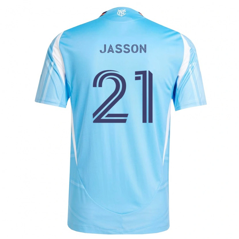 Danxenレディースアンドレス・ヤッソン#21空色白ホームシャツ2026/27ジャージーユニフォーム