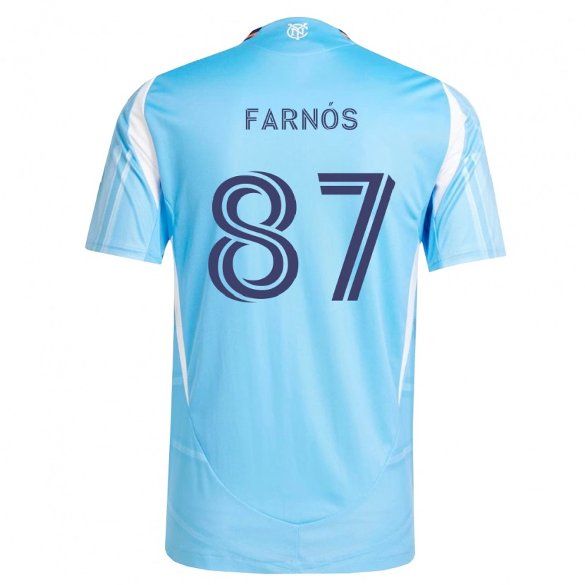 DanxenレディースArnau Farnós#87空色白ホームシャツ2026/27ジャージーユニフォーム