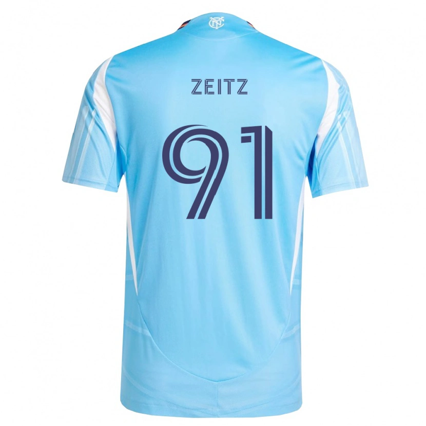 DanxenレディースUriel Zeitz#91空色白ホームシャツ2026/27ジャージーユニフォーム