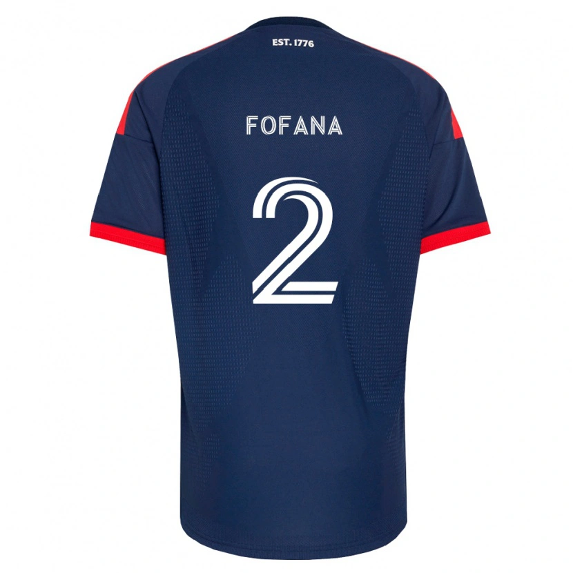 Danxenレディースママドゥ・フォファナ#2ロイヤルブルー赤白ホームシャツ2026/27ジャージーユニフォーム