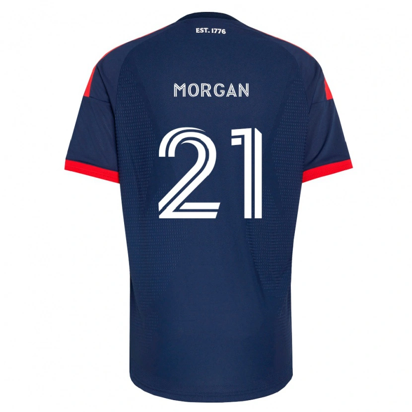 DanxenレディースMyles Morgan#21ロイヤルブルー赤白ホームシャツ2026/27ジャージーユニフォーム