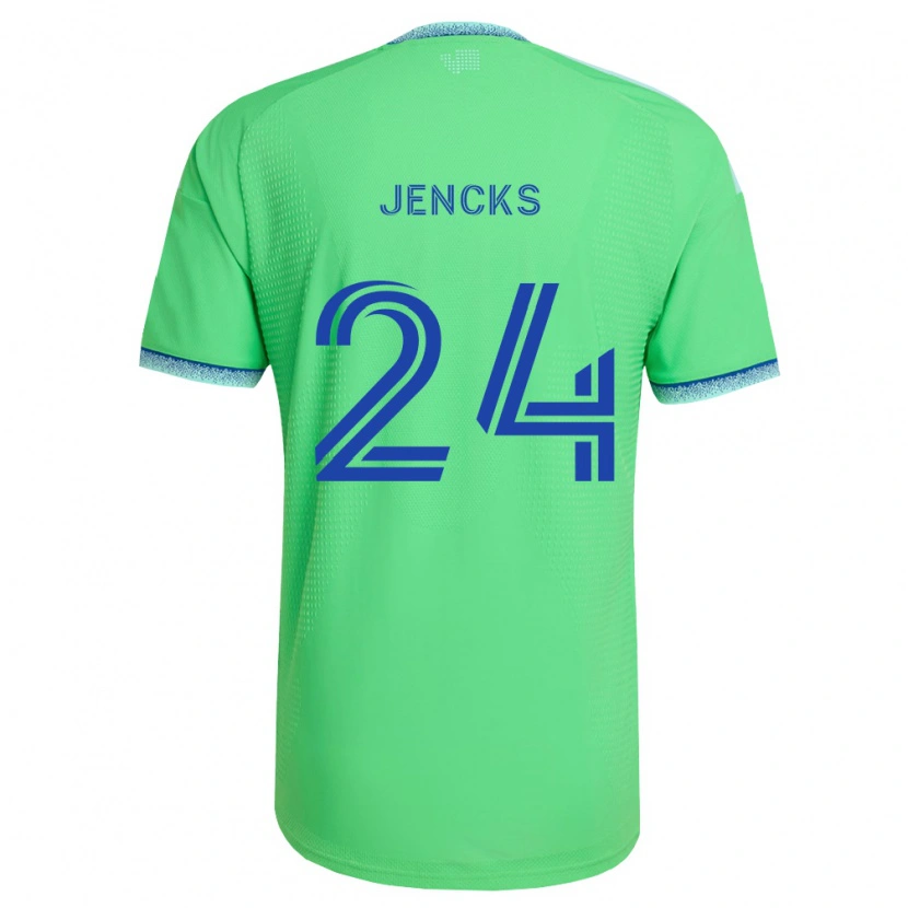 Danxenレディースインディア・ジェンクス#24緑薄青ホームシャツ2026/27ジャージーユニフォーム