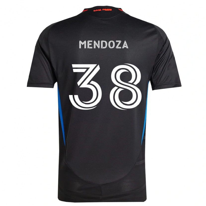 Danxenレディースエドウィン・メンドーサ#38青白黒ホームシャツ2026/27ジャージーユニフォーム