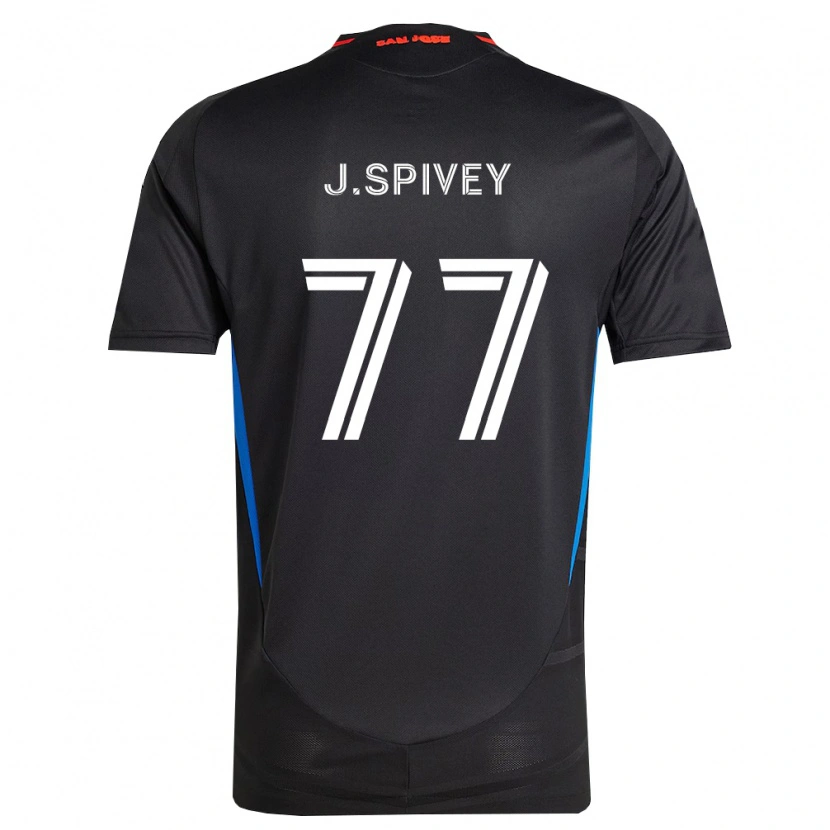 DanxenレディースJermaine Spivey#77青白黒ホームシャツ2026/27ジャージーユニフォーム