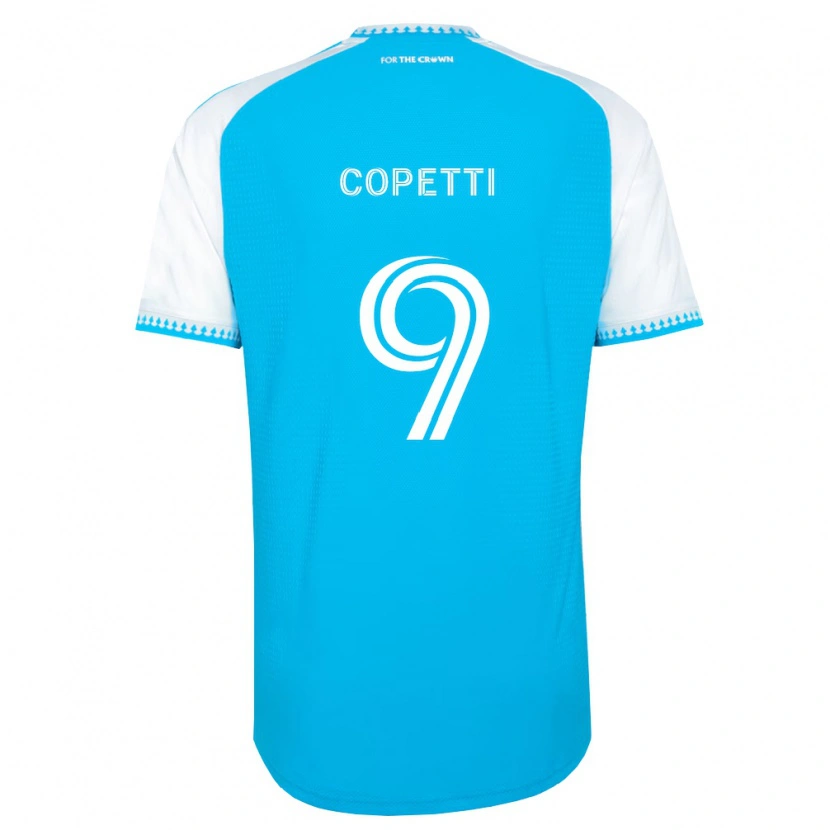 DanxenレディースEnzo Copetti#9空色白黒ホームシャツ2026/27ジャージーユニフォーム