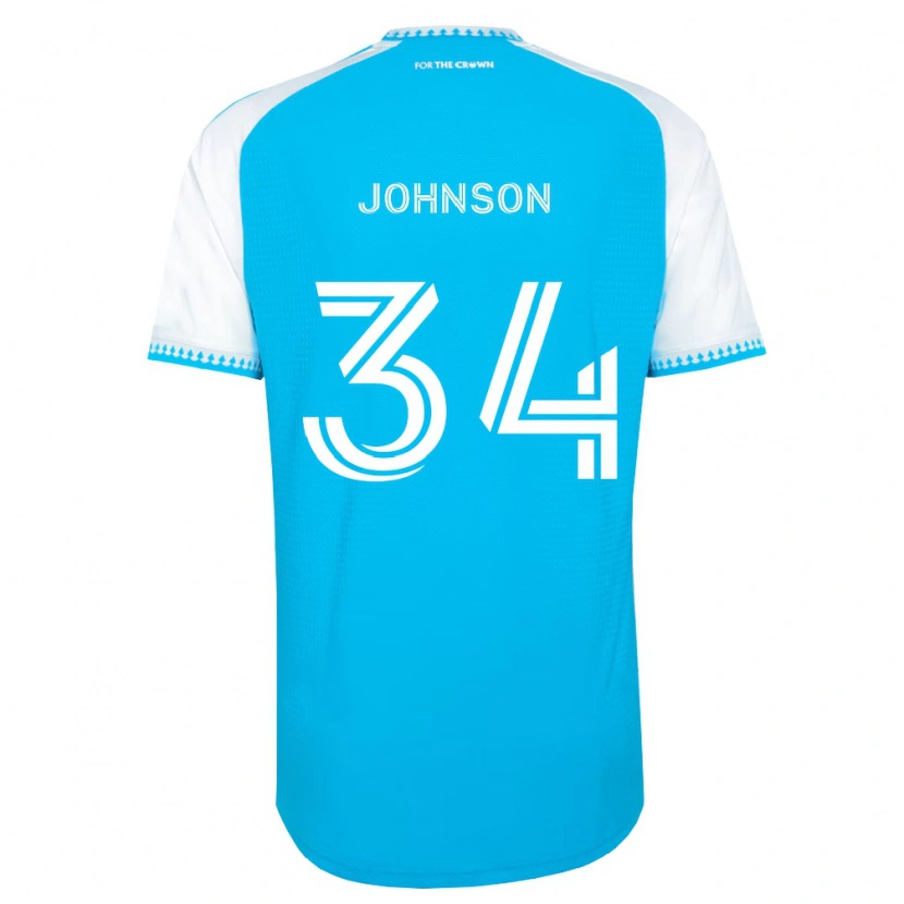DanxenレディースAndrew Johnson#34空色白黒ホームシャツ2026/27ジャージーユニフォーム